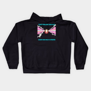 Helping a Friend Kids Hoodie